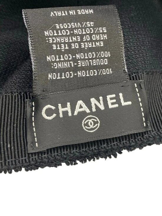 CHANEL - Black Cotton Hat main image 7
